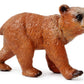 Uandme Grizzly Bear Toys Figurines Set, Plastic Forest Animal Bear Family Figures For Nature Science Learning, Realistic Woodland Creature Party Supplies Cake Toppers, Pack Of 3