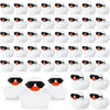 Sosation 36 Packs Mini Rubber Ducks with Sunglasses Sets 2.2 Inch Bath Squeaky Rubber Duckies Cute Float Bathtub Toys for Little