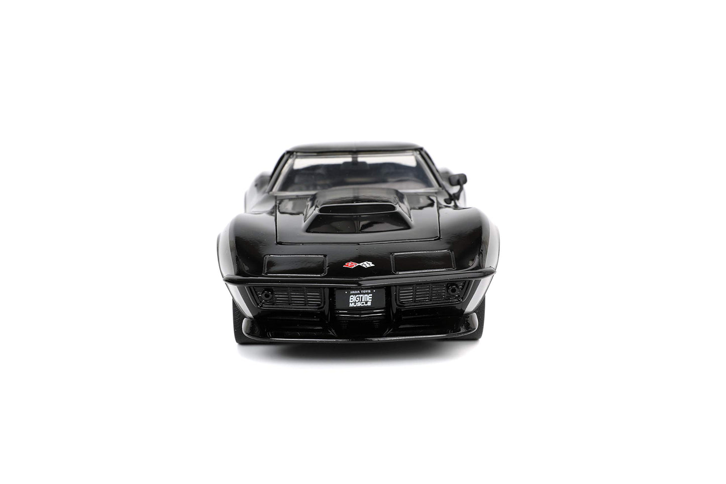 1969 Chevrolet Corvette Stingray ZL-1 #6 Black and Silver Bigtime Muscle Series 1/24 Diecast Model Car by Jada''''''
