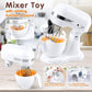 Play Kitchen Appliances Toys, Kids Kitchen Playset Accessories, Pretend Play Toy Sets With Coffee Maker, Mixer, Toaster With Rea