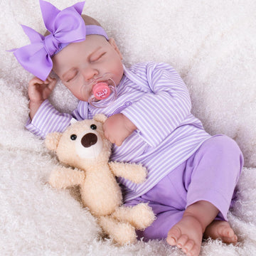 Aori Lifelike Reborn Baby Dolls - Realistic Baby Girl Dolls 20'' Newborn Sleeping Baby Girl With Doll Accessories