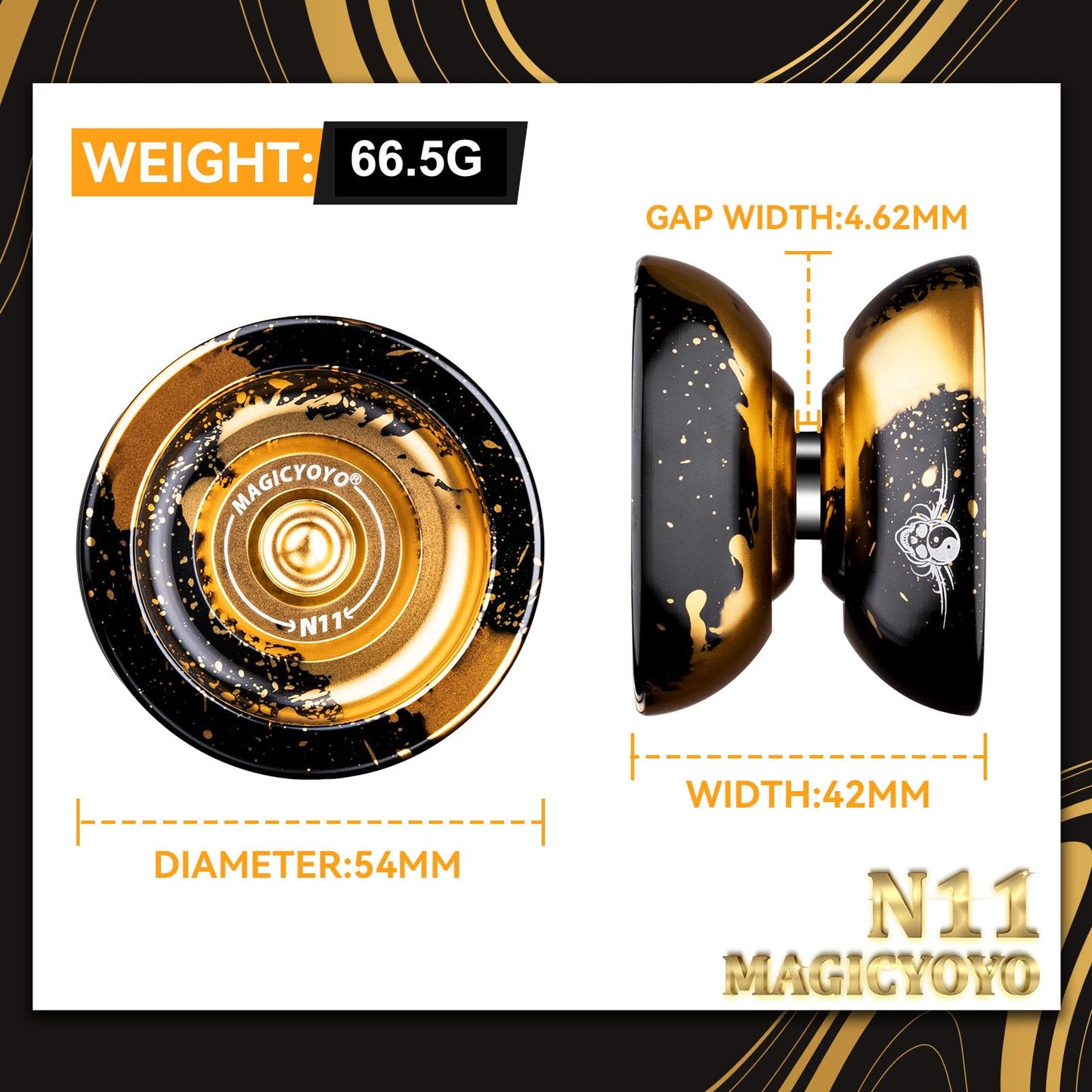 3 Pack Of Yoyos K2 Crystal Responsive Yoyos For Kids Beginner, Dual Function Yoyos With Replacement Unresponsive Bearings Kit Fo