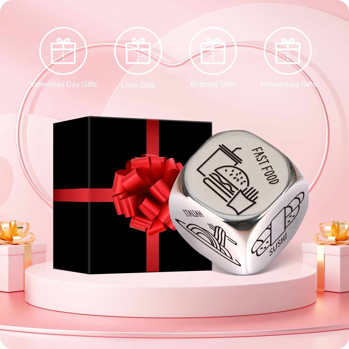 Valentines Day Gifts For Her Him, Funny Date Night Decision Dice For Her Women Gift, Men Women Gifts For Valentines Wife Husband