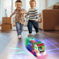 choopheme Garbage Truck Toys with Music 4D Led Light Automatic Bump Light up Toys Garbage Truck Engine Push Car Toy Vehicle Tras