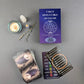 Witchy Cauldron Tarot Cards for Beginners, Medium Size, Black/White/Gold, Paper Deck with Guidebook (French)