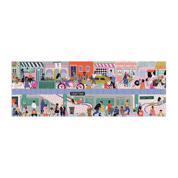 Galison Over & Under 1000 Piece Panoramic Puzzle - Colorful And Bright Jigsaw Puzzle, Thick And Sturdy Pieces, Family Activity