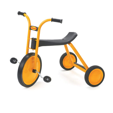 Myrider Toddler Trike, Kids Tricycle For Preschool, Daycare, Playground Kids Tricycles, Rubber Tires, Yellow/Black, 14.5'' Maxi