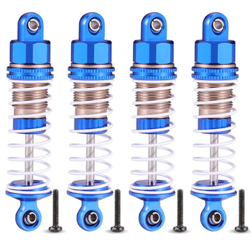 Haiboxing 1/18 Full Aluminum Oil Filled Shocks 4Pcs, All Metal Absorber Damper Rc Upgrad Parts For Hbx 18858 18868 18859E 18859A