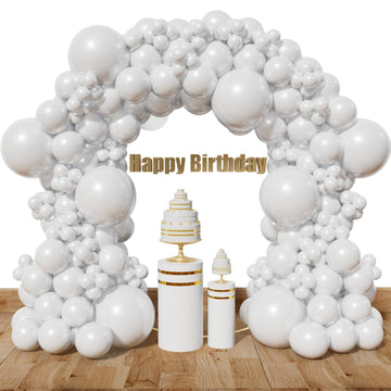 Kawkalsh White Balloon Arch Kit 111Pcs 18 12 5 Inch Latex Party Balloons Garland For Birthday Baby Shower Wedding Engagement Ann