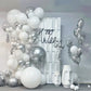 Kawkalsh White Balloon Garland Arch Kit, 137Pcs Latex Balloons Different Sizes Party Balloon For Birthday Party Graduation Baby