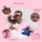 Aori Black Reborn Baby Dolls Lifelike Black Reborn Girl Doll 20 Inch Biracial Weighted Newborn Girl Doll With Gift Set