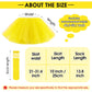 5 Layered Tutu Skirt For Kids Tulle Tutu Skirt With Tube Socks Princess Runners Costumes Cosplay For Girls Kids(Yellow,Kid)