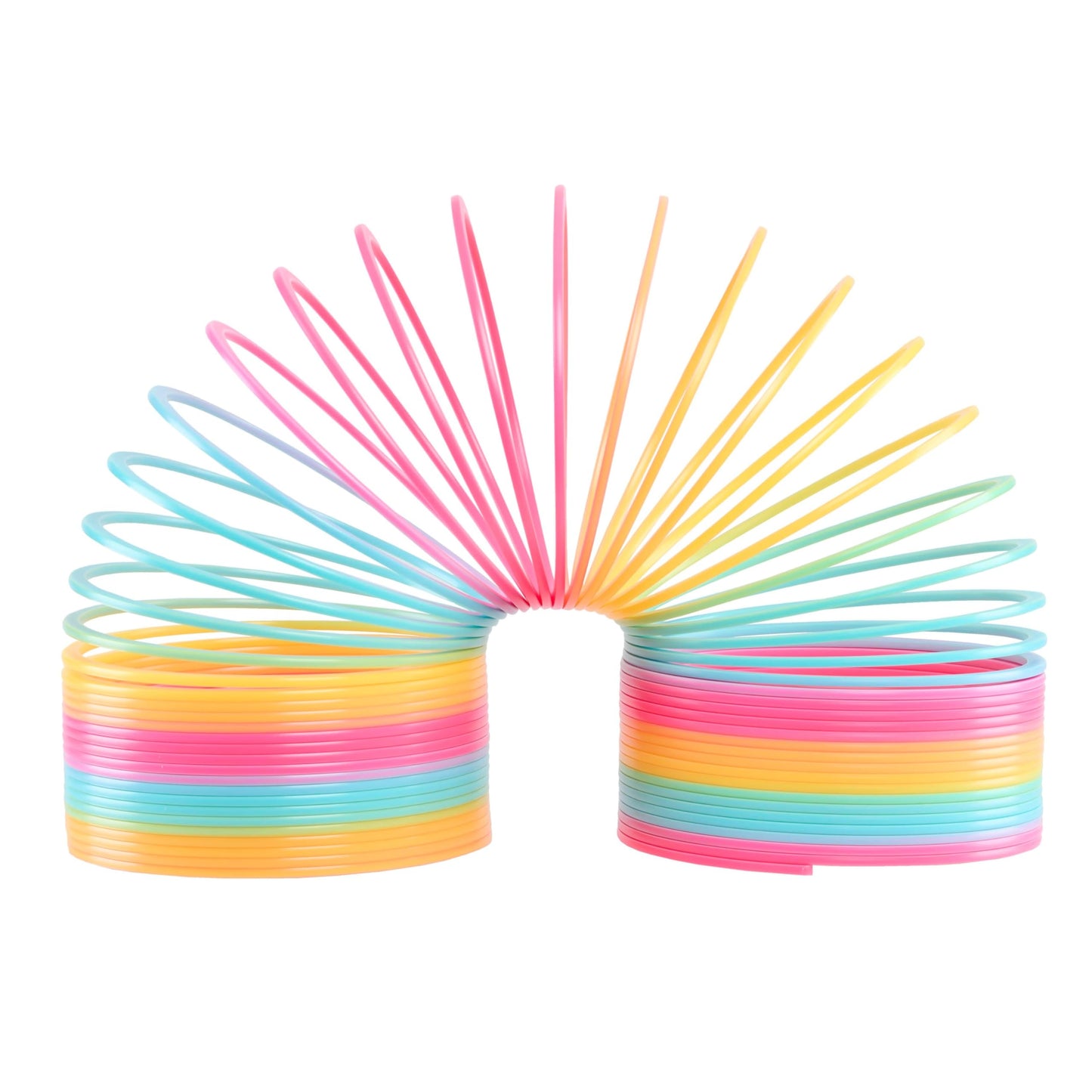 Just Play Extreme Rainbow Slinky®, Large Plastic Fidget Toy, 9-Inch Tall, 7-Inch Wide, Retro Spring Toy, Kids Toys For Ages 5 Up