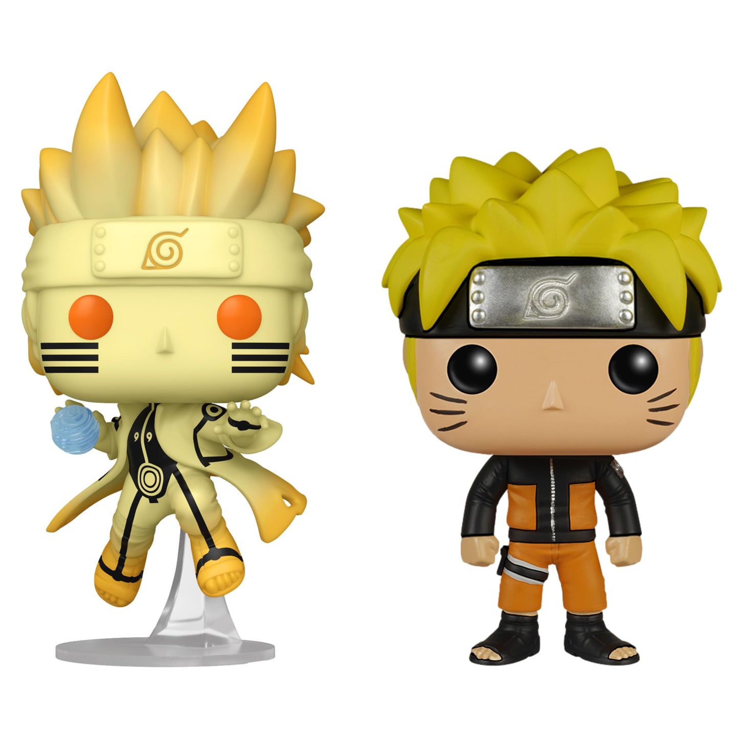 Funko Pop! Animation: Naruto Shippuden - Naruto Uzumaki in Kurama Link Mode Special Edition Multicolor limited availability #1469 & Naruto Uzumaki #71 Vinyl Figures Bundle