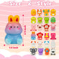 24 Packs Valentines Day Gift Cards For Kids With Cute Kawaii Mochi Squishies Toys Stress Relief Valentine Exchange Gifts Valenti