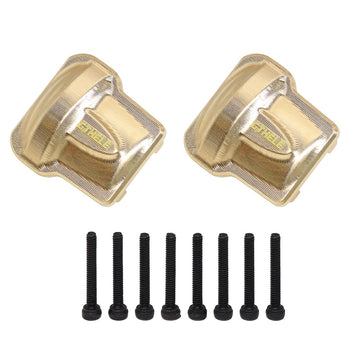 GTHELE Brass Diff Cover Front&Rear Bridge Axle Cover for Traxxas 1/18 TRX4M Upgrade Parts RC Crawler Car