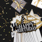 LASKYER Happy 34th Birthday Party Decorations, Glitter Shiny Honeycomb Table Centerpieces 34 Years Old Birthday Party Photoprop