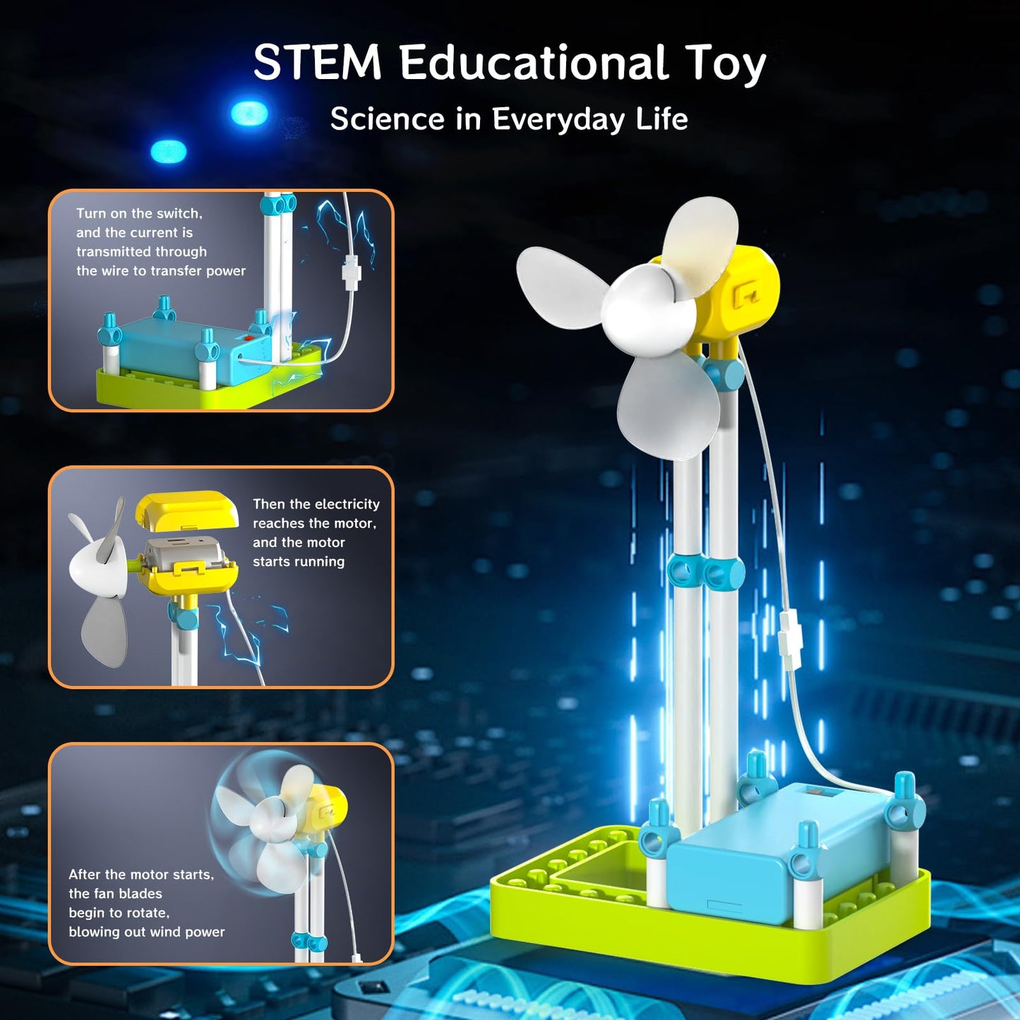 RISUNTOY 434 PCS STEM Toys Kit for Kids Age 6+ - Build 36+ Robot Models with Solar Power, Gears & Sensors,Science & Engineering