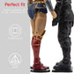 Sixpoints 70 Pieces Mixed Black Plastic Figure Display Holder Base With Peg ,Model Support Stands Compatible With 1/12 Marvel Le