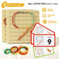 CHEROSIN Wooden Geoboard Toys - 2Pack Montessori Manipulative for Kids Ages 3-6, Natural Wood, Medium Size, Model HS-WD002