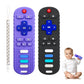 Yapromo 2Pcs Teething Toys, Baby Remote Toy Teethers, Silicone Toy Remote Teethetr For Infant Toddler Kids/Boy/Girl, Bpa Free And Refrigerator Safe