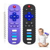 Yapromo 2Pcs Teething Toys, Baby Remote Toy Teethers, Silicone Toy Remote Teethetr For Infant Toddler Kids/Boy/Girl, Bpa Free And Refrigerator Safe