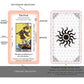 Tarot Cards For Beginners, Classic Tarot Cards With Meanings On Them, 78 Tarot Deck Set, Learning Tarot Deck, No Guide Book Needed, Learning Tarot Cards Set, Tarot Deck Fortune Telling Game (White)