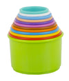 Toy Fun Plastic Build Up Beakers Stacking And Nesting Toy For Kids, Multicolour - 12 Pieces