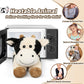 Cuckool Warmable Cow Stuffed Animals, Microwavable Stuffed Animals Heating Pad For Cramps, Pain Stress Relief, Heatable & Coolab
