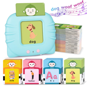 U-Learner Talking Flash Cards For Toddlers 1 2 3 4 5 6-296 Sight Words, Pocket Speech For Toddlers, Sensory Speech Therapy Toys,