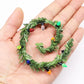 Miniature Christmas Garland, Christmas Lights, Miniature Christmas Tree Lights, Artificial Pine Wired Roping With Colored Bulbs