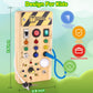 Wakeinsa Montessori Busy Board,Montessori Toys For 1-3 Years Old,Baby Sensory Board,Preschool Learning Activities,Wooden Toys Fo