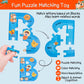 Naodongli Wooden Alphabet Puzzles For Toddlers Ages 3+,Montessori Preschool Learning Abc Sight Words Letter Puzzle For Toddlers,Learning Toys Easter Birthday Gift For Kindergarten Boys Girls