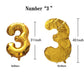 Shuntai 30Th Birthday Decorations For Him Her 30 Balloon Numbers Gold Jumbo Number 30 Foil Mylar Digital Balloon With Gold Lette