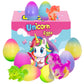 6 Pack Unicorn Hatching Surprise Eggs - Grows 600%- Easter Birthday Gifts for Kids Boys Girls Easter Basket Stuffers Eggs Filler