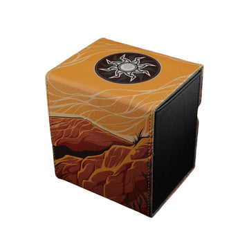 Ai protective covering MTG Commander 100+ Card Custom Art Deck Box With Storage (Plains)