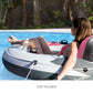 Intex 58824Ep River Run 1 Inflatable Floating Lounge: Comfortable Backrest - Built-In Cup Holders - Durable Grab Handles - All A