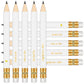 Vusnud 50Pcs Pre-sharpened Graphite Pencil for Bridal Shower & Wedding Games (White, She Said Yes, 4 Inches)