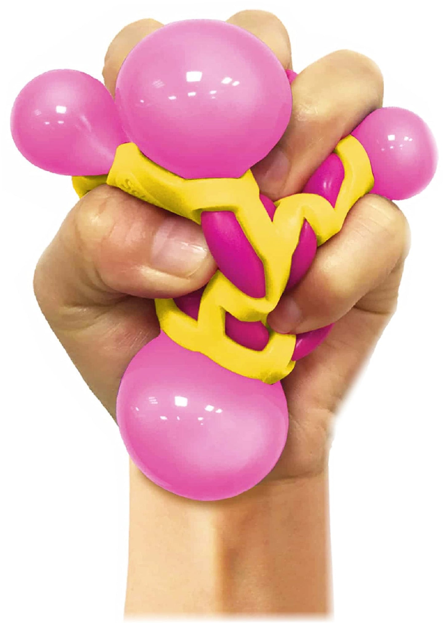 Schylling Atomic Nee Doh...Groovy Glob! Squishy, Squeezy, Stretchy Stress Fidget Balls Blue, Yellow & Pink Complete Gift Set Par