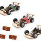 Pica Toys Wireless Remote Control Wooden Racing Car F1 - Upgraded Competition Edition (Three Colors For Racing 3-Pack), Science