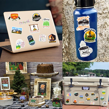 Susihi 160Pcs Nature Stickers For Kids Outdoor Adventure Stickers For Water Bottles Waterproof Camping Vinyl Stickers For Yeti C