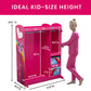 Jojo Siwa Dress And Play Boutique By Delta Children - Pretend Play Costume Storage Wardrobe For Kids With Mirror & Shelves