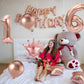 Sweet 16 Party Decorations, Rose Gold 16Th Birthday Decorations For Girls, Happy Birthday Banner, Curtains, Cake Topper, Bday Sa