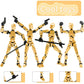 Sulliwayu 4PCS Assembled Titan T-13 Action Figures Set Lucky Dummy Nova 13 Action Figure Robot Anime Stick Figures Fidget Toys f
