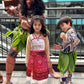 Keaiyouhuo Girls Adventure Outfit Dress Princess Dress Up Halloween Costumes With Necklace