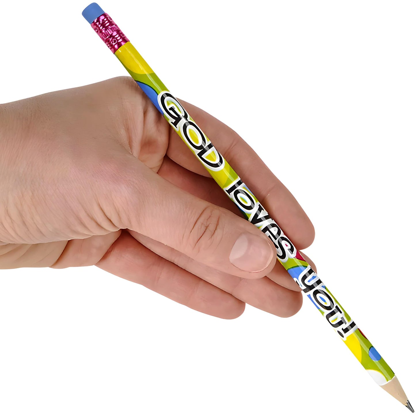 Rhode Island Novelty Lot of 100 Assorted Religious Christian Themed Pencils - 7.5