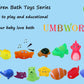 Umbworld Preschool Bath Toys Rubber Floating Squeaky Baby Wash Shower Toy For Toddlers Kids Party Decoration15 Pcs (Sea Animal)