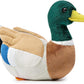 Double Bread 12' Mallard Duck Plush, Realistic Mallard Duck Stuffed Animal, Soft Lifelike Green Duck Toys Real Plushie Toy Gifts For Kids