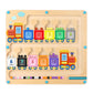 Wakeinsa 2 In 1 Magnetic Color And Number Maze,Montessori Toy For 3-6 Years Old,Wooden Magnet Balls Puzzles,Toddler Busy Board Game,Preschool Learning Activities,Christmas & Birthday Gift For Kids