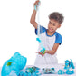 ZURU SMASHERS Dino Ice Age Raptor Surprise Egg - Blue, Over 25 Surprises, Collectible Dinosaur Toy, Model 7455D